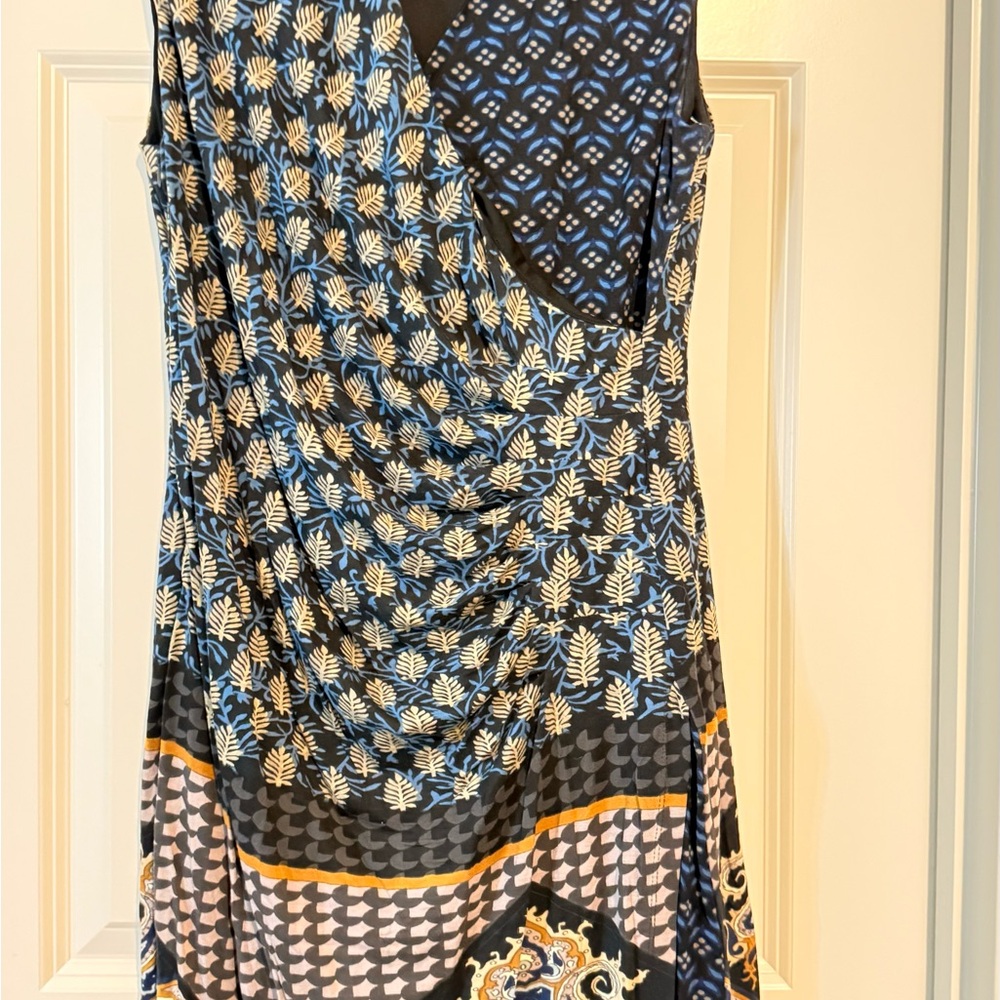 Ritu Kumar Black Dress with Blue Accents